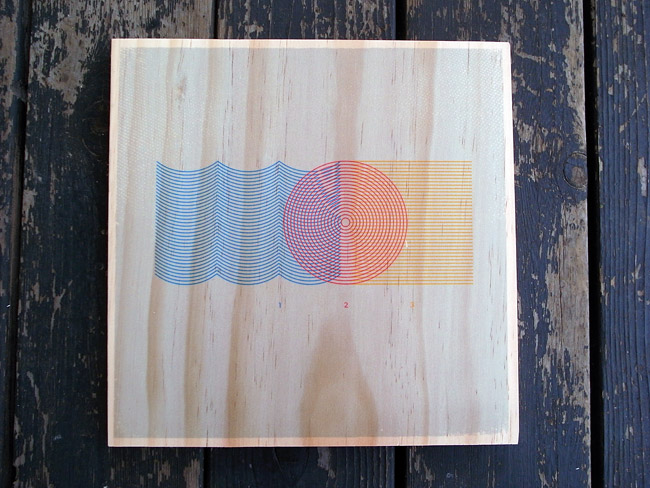 Triathlon Wood Print